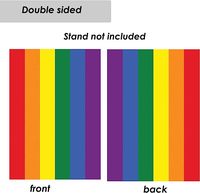 Nouveau drapeau de jardin double face en polyester 100% de 12,5 pouces * 18,5 pouces, motif arc-en-ciel, et bannière LGBTQ pour la décoration