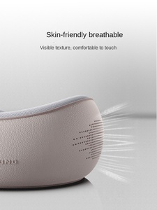 Oreiller de voyage portable avec logo personnalisé en forme de U mousse à mémoire de forme latex rempli d'air conception confortable polyester voiture avion cou dormir - Product Image 6