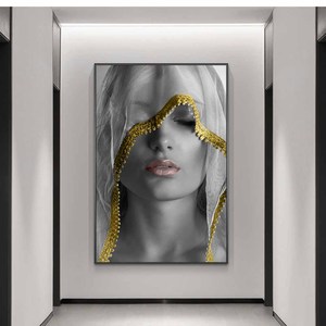 Donna Cover Face Canvas Art poster donna guerra spirituale dipinti su tela immagini murali per soggiorno Cuadros - Product Image 2