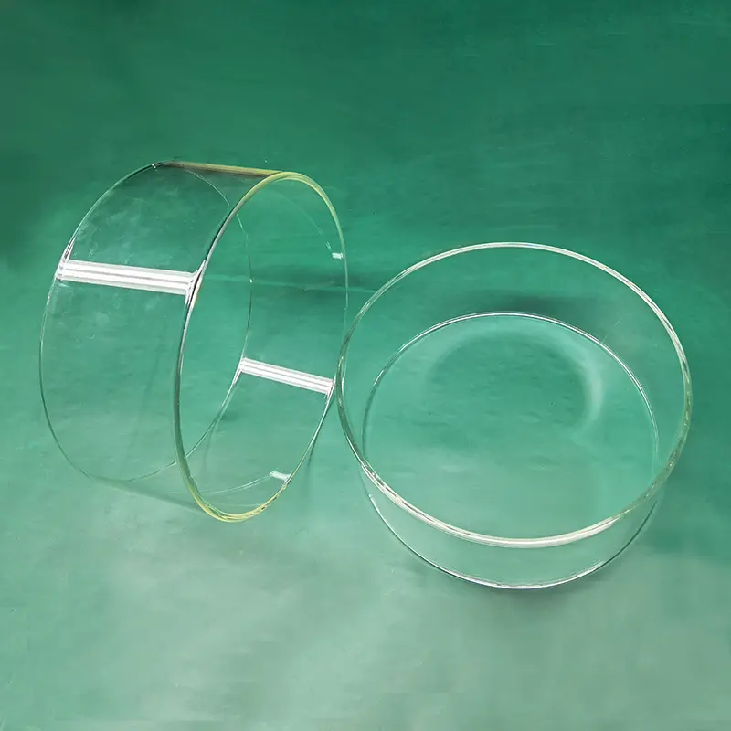 Özel yüksek sıcaklık şeffaf cam tüp borosilikat 3.3 cam tüpler baca büyük çaplı cam tüp soba