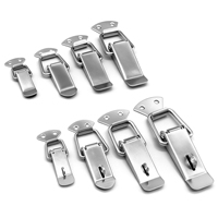 Loquet à levier réglable moderne en acier inoxydable avec fermoir pour boîte à outils, utilisation extérieure et en cuisine