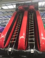 Jeux de sport d'escalade à double échelle gonflable en plein air pour adultes