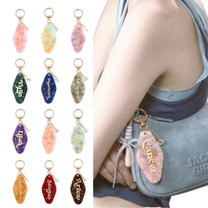 Amuleto con Símbolo del <span class=keywords><strong>Mes</strong></span> <span class=keywords><strong>de</strong></span> la Constelación Inspirado en el Zodíaco, Acrílico Colorido con Impresión UV, Seguro <span class=keywords><strong>y</strong></span> Personalizado, para Llavero o Bolso - Product Image 1