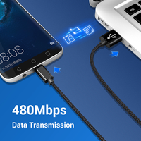 Câble USB C 3A à charge rapide, tressé en nylon, cordon de charge Type C, conducteur en cuivre, isolation en PVC pour téléphone et tablette
