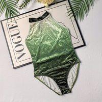 Nouveaux Designs Tissus Populaires Velours Ombre Vente en Gros Prix Pas Cher Vêtements de Danse Justaucorps de Ballet pour Filles