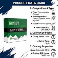 Wolong Hibrit Epoksi-Polyester Portakal Kabuğu Sprey Toz Boya Cilası, Donanım Cihazı Şasisi ve Dolaplar için