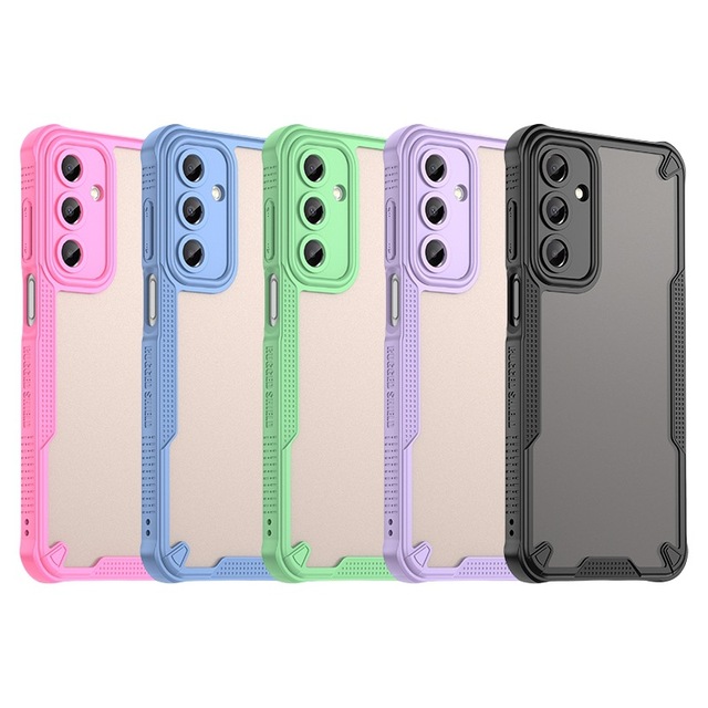 Translucent Shockproof Bumper Soft TPU Mobile Phone Case for Samsung Galaxy A16 4G A16 5G Matte Hard PC Back Protect Cover