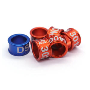 Anillo <span class=keywords><strong>de</strong></span> aluminio con borde <span class=keywords><strong>de</strong></span> color brillante, 6mm, 8mm - Product Image 3