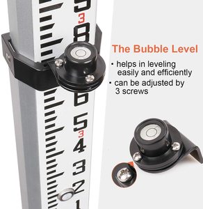 Huepar GR5 Thước Đo Mức 16 Chân, Kính Thiên Văn 5 Phần Với Mức Bong Bóng, Thanh Nhôm Chống Nước - Product Image 6