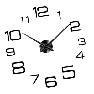 Pegatina Decorativa de Pared para el Hogar de 17-47 Pulgadas, Reloj de Pared Digital 3D sin Marco, DIY - Product Image 2