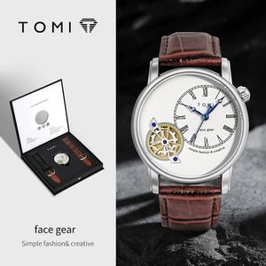 Ensemble cadeau de montre pour homme TOMI, classique et minimaliste, montre à <span class=keywords><strong>quartz</strong></span> polyvalente de luxe pour homme, montre à <span class=keywords><strong>quartz</strong></span> ronde à grand cadran, cadeau - Product Image 5