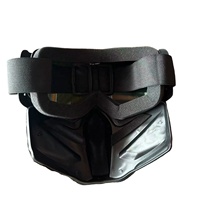 Masque de protection avec lunettes anti-vent et anti-poussière, idéal pour les activités de plein air