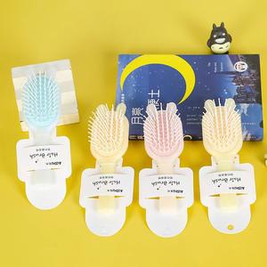 Cepillo de pelo con cojín de aire para niñas pequeñas, peine pequeño portátil con mango de plástico para PC, nuevo peine de masaje iónico de Color caramelo para uso doméstico - Product Image 2