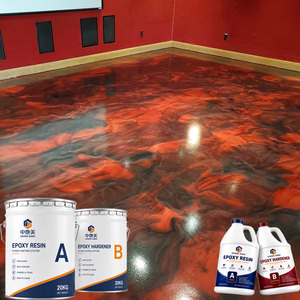 Kit de Resina Epoxi Metálica Transparente 100% Sólidos, Autonivelante, Pintura Duradera para Pisos de Concreto, para Proyectos Decorativos - Product Image 4