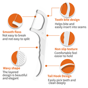 Filo interdentale etichetta privata stuzzicadenti colorato sapore di frutta per filo interdentale - Product Image 3