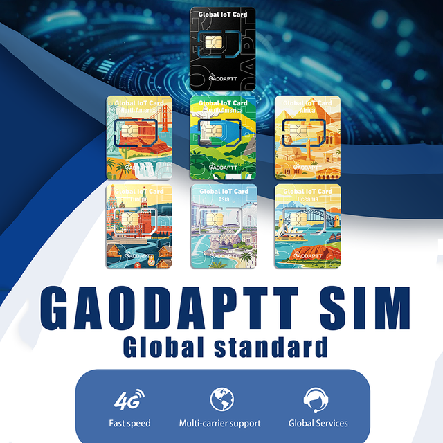GaodaPTT Global Sim Card Custom Plan 4G IOT Card Multi-Network Auto-Switching Sim Card 180+ Countries for 4G PoC Radio