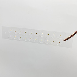 Semi auricolari in oro 24k a lunga durata con adesivo delicato sulla pelle, logo personalizzato, 20 pezzi, impermeabili, per agopuntura auricolare in oro 24k - Product Image 3