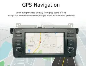Android 7 ''IPS autoradio navigazione GPS Stereo per BMW serie 3 E46 M3 1998-2006 lettore multimediale Carplay 4G WIFI autoradio