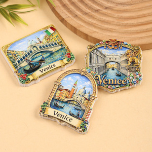 Aimants de réfrigérateur 3D en résine personnalisés pour la maison, cadeaux d'usine, vente en gros, souvenirs touristiques de la ville de <span class=keywords><strong>Venise</strong></span>, Italie - Product Image 4