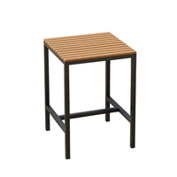 Tables et chaises de bar d'extérieur modernes, anti-corrosion, résistantes au soleil, imperméables, ensemble de table longue de loisirs pour café