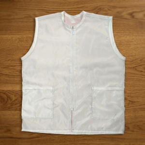 <b>White</b> Sleeveless Barber Smock - Barber <b>Vest</b> - Product Image 3