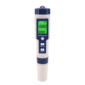 Medidor Digital Portátil 5 en 1 de TDS/EC/PH/Salinidad/Temperatura, Pluma de Prueba de Calidad del Agua, Medidor de Salinidad Multifuncional a Prueba de Agua - Product Image 1