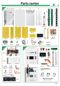Boîtier de batterie DIY pour stockage d'énergie, stock UE, 48V 51.2V MB56 32kWh 33kWh, avec BMS JK V19, pour batterie lithium, kit vide - Product Image 2