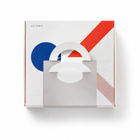 Personalisierte Logo-Geburtstagsverpackung Kuchenbox Karton Cupcake-Gebäck-Bäckerei-Kuchen-Papierbox-Verpackung mit Griff und Fenster