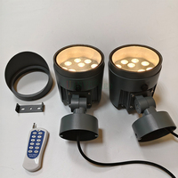 Reflector LED con colores RGB, RGBW, RGB+UV, RLAW, base redonda, Zigbee, Wifi, Bluetooth 2.4g, control remoto inalámbrico DMX512 RF