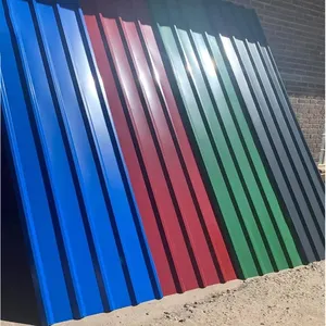 Dx51d Construction Tile Color Coated Metal Steel Plate Corrugated Prepainted Galvanized Iron Roofing Sheet