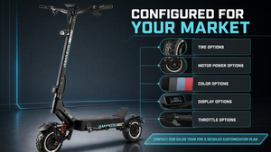 Trottinette Électrique AMAKOU X7 APP 72V 9000W à Double Moteur, Pneus Tout-Terrain de 11 Pouces, Vitesse Maximale de 100 km/h, pour Adultes, Entrepôt UE - Product Image 3