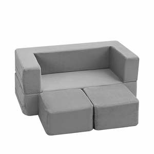 Sofá Infantil Modular Convertible Personalizable de Fábrica, Sofá de Espuma para Niños Pequeños con Funda Lavable y Extraíble - Product Image 1