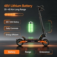 Trottinette électrique pliable pour adultes CT 03 B, moteur sans balais 800W de puissance maximale, longue autonomie, double amortisseur, trottinette électrique tout-terrain