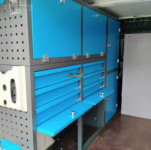 Metal Modern In-Vehicle Cabinet Shelf Systems 6 <b>Drawers</b> Adjustable Height Easily Assembled Keyed Locking Service Vehicle Storage - Product Image 5