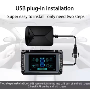 Sistema di monitoraggio della pressione dei pneumatici USB (<span class=keywords><strong>TPMS</strong></span>) con 4 sensori universali per auto - Product Image 2