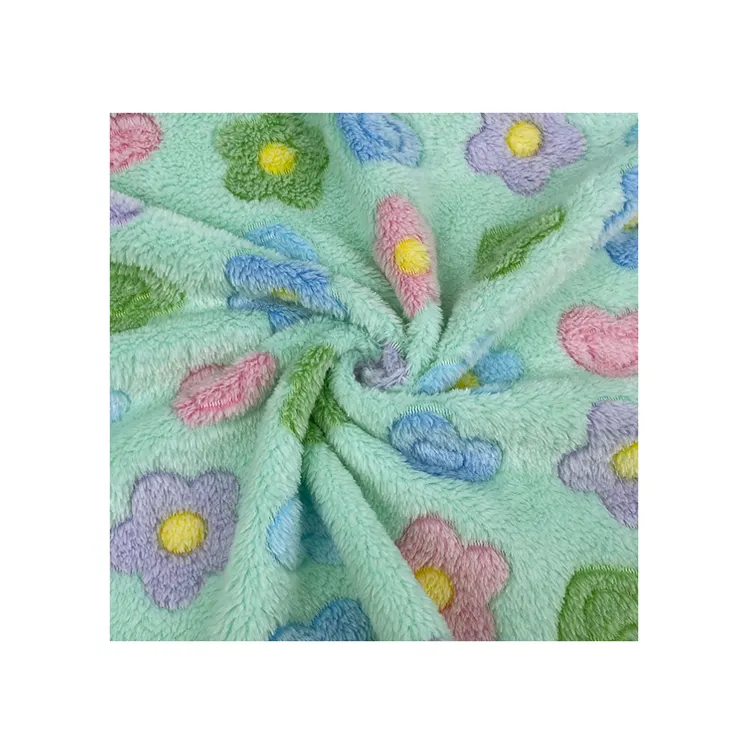 KINGCASON China Direct Buy Recommend Recycled Unique Polyester Baby Blanket Coral Fleece Fabric For Sleepwear Hair Accessories