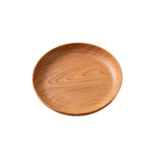 Assiettes rondes en bois grainé 20-25 cm, non toxiques, écologiques, compatibles lave-vaisselle, pour café, desserts, fêtes - Product Image 2