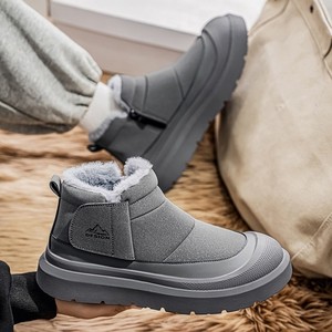Botas de Nieve Unisex para Invierno, Forradas de Felpa, con Suela Gruesa Antideslizante, Botines para Caminar al Aire Libre - Product Image 3
