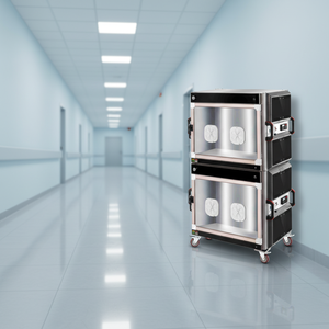 MT MEDICAL VET Cage d'unité de soins intensifs vétérinaire en acier inoxydable, infrarouge, <span class=keywords><strong>oxygène</strong></span>, facile à utiliser, modèle EC-3A, électrique, best-seller - Product Image 1