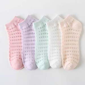 Women's Breathable Mesh Ankle Socks Ultra Thin Summer Short Socks For Students With Hollow Out Design Sweat Absorbing Feature - Product Image 1