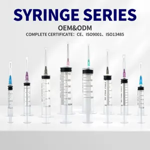 Medical Consumables Disposable Plastic Sterile Luer Lock Syringes With Needle 1ml 3 Ml 5ml 10ml 20ml 60ml