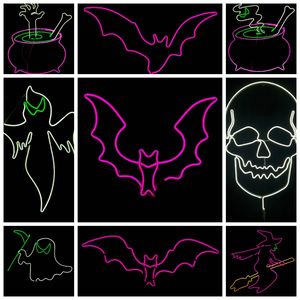 Luces <span class=keywords><strong>de</strong></span> cuerda LED impermeables para exteriores con marco <span class=keywords><strong>de</strong></span> acero Figuras con motivos 'Boo Ghost' para decoración <span class=keywords><strong>de</strong></span> fiesta <span class=keywords><strong>de</strong></span> Halloween - Product Image 6