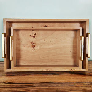 Nuevas Bandejas y Platos de Madera, Artesanía India, Vajilla, Platos para Aperitivos, Platos de Madera de la India, Decoración - Product Image 1