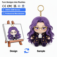 CE CPC Créez vos propres porte-clés en peluche, pendentifs personnalisés, mini poupées en peluche Kpop mignonnes, jouets en peluche doux, porte-clés en peluche personnalisés