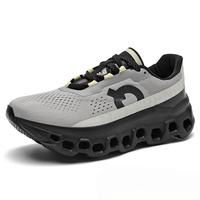 Chaussures de course pour hommes à semelle épaisse et coussinée, légères, respirantes, en maille, pour l'extérieur, baskets décontractées, vente en gros à prix abordable