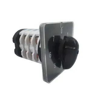 Rotary Cam Switch 0-7 Positions 690V 50A 4 Phases 16 Terminals Electrical Changeover Transfer Selector YMZ12-50/4