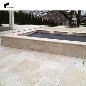 Pavés en <span class=keywords><strong>travertin</strong></span> antidérapants de conception moderne Tostone, bordures durables pour piscine, bordures pour jardin <span class=keywords><strong>extérieur</strong></span>, surfaces extérieures - Product Image 6