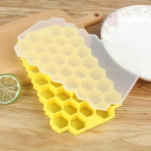 Bandejas de <span class=keywords><strong>cubitos</strong></span> de hielo de silicona de <span class=keywords><strong>Amazon</strong></span>, herramientas de helado, forma de panal personalizada, 37 cubos, 7-25 días, 1-5 días, 20,3x2,5 cm x 12, 100 Uds. - Product Image 2