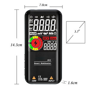 S11/S10 Multímetro Inteligente Digital Automático LCD 9999 Contagens DC AC Tensão Capacitor Tester Ohm Diodo NCV Hz Live Wire Tester - Product Image 3