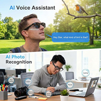 Lunettes intelligentes AI avec caméra, enregistrement vidéo 4K, assistant IA, contrôle tactile, 290 mAh, lunettes IA pour les sports de plein air